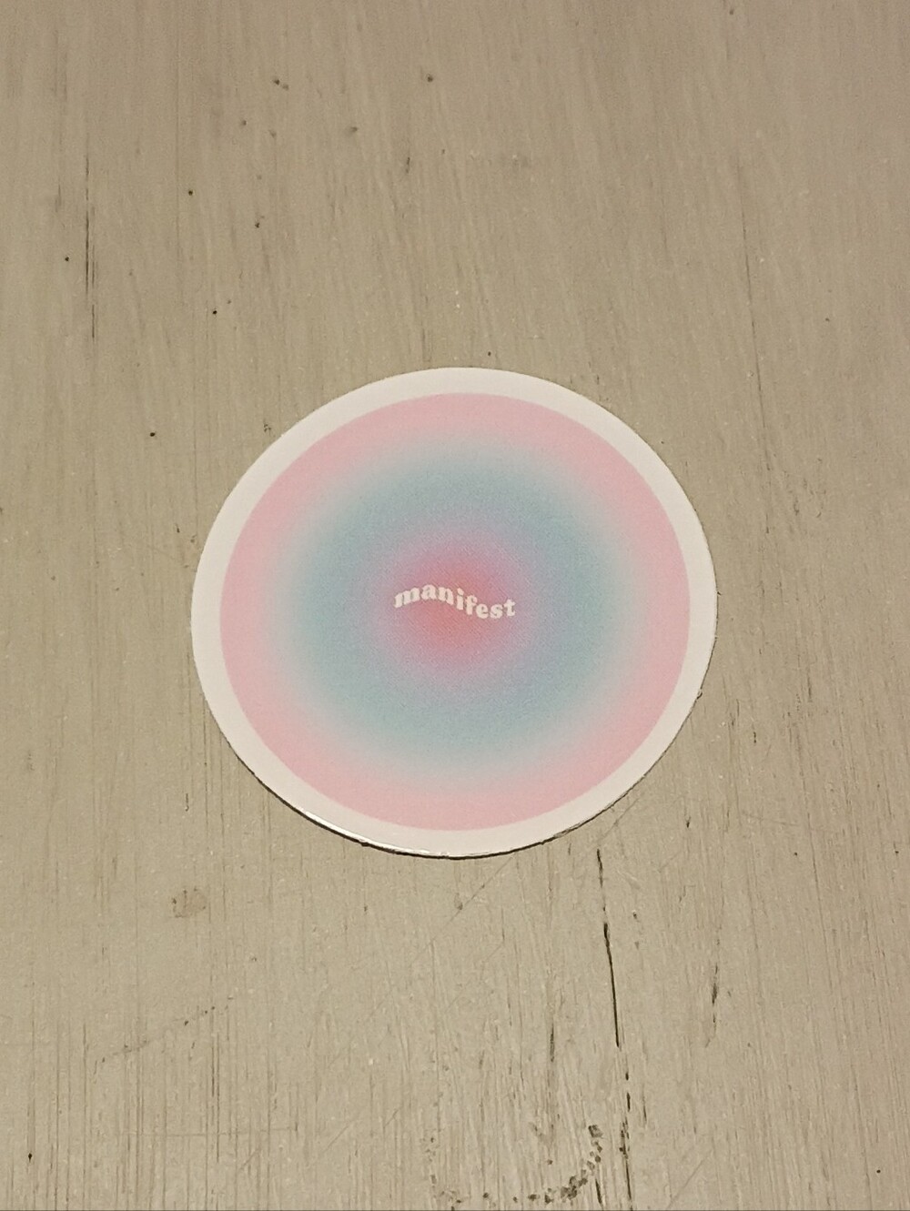 10/$10 Sticker Decal - Manifest - Multicolored Circle white Text - New